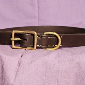 Leather dog collar